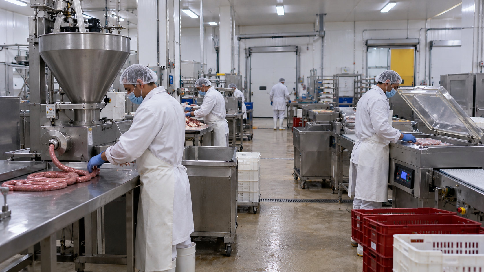 Équipements industriels de transformation de viande en acier inoxydable